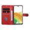 UNIQ Accessory Étui pour Samsung Galaxy A24 - Porte-cartes pour 3 cartes - Fermeture magnétique -Rouge