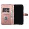 UNIQ Accessory Étui pour Samsung iPhone 15 Plus - Porte-cartes pour 3 cartes - Fermeture magnétique -Rose Gold