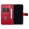 UNIQ Accessory Étui pour Samsung iPhone 15 Pro Max - Porte-cartes pour 3 cartes - Fermeture magnétique -Rouge