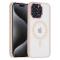 UNIQ Accessory Coque arrière pour iPhone 15 Pro Max - Compatible Magsafe - Translucide - Rose