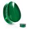 Plug en verre d’ajustement de selle coloré en forme de goutte d’eau Couleur : Vert