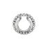 Faux piercing poitrine Circle w/ pavé Multi collier de perle anneau mamelon - clair