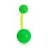 Piercing nombril solide boules acrylique Vert