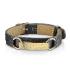 Bracelet prière seigneur ip gold plate cuir noir avec boucle de fermeture style - Gold