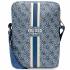 Guess Bag Sac pour tablette 10" 4G Stripes bleu/bleu