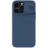 Nillkin CamShield Coque en silicone magnétique pour iPhone 14 Pro Max Housse magnétique MagSafe avec protecteur d'appareil photo Bleu