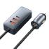 Chargeur de voiture Baseus partage 3x USB / USB Type C 120W PPS Charge rapide Power Delivery gris 