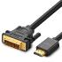Câble Ugreen câble Adaptateur DVI 24 + 1 pin - HDMI FHD 60 Hz 1,5 m noir 