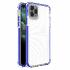 Spring Armor clear TPU gel rugged protective cover avec colorful frame pour iPhone 11 Pro Max blue