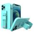 RopeCoque gel avec tour de cou chaîne tour de cou pour iPhone 13 mini bleu clair