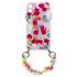 Color Chain Coque Gel Housse élastique souple avec pendentif chaîne pour iPhone 13 Pro multicolore (2)