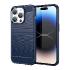 Carbon Coque pour iPhone 14 Pro gel souple coque arrière bleu
