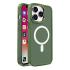 Coque pour iPhone 14 magnétique blindée MagSafe Color Matte - verte